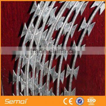 Galvanized High Quality Razor Blade Barbed Wire (manufacturer)