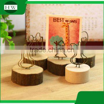 Cheap Cartoon Wood Iron Photo Name Business Card Holder photo-2