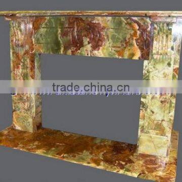 STYLISH MULTI GREEN ONYX FIREPLACES photo-4
