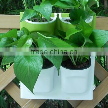 Combined type hanging large plastic balcony flowerpot