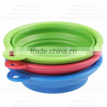 2016 New Portable and Unbreakable Collapsible Silicone Dog Bowl/Silicone Pet Bowls photo-3