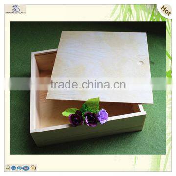 Sliding Large Space Square Hinged Wooden Flower Box photo-4