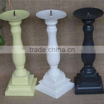 Colorful Decorative Tall Wooden Candle Holders for Weddings photo-5