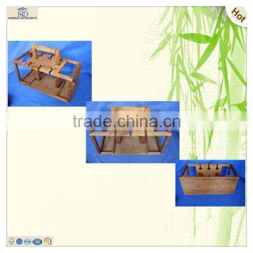 Sale Good Quality Pine Wooden Wine Holder Rack Pack