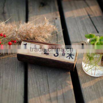 N534 Custom Wooden Calendar for Kids Wooden Desk Calendar Christmas Advent Calendar photo-4