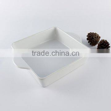 Hospitality hotel supply ceramic baking dish custom logo bakeware