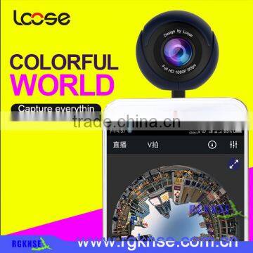 RGKNSE Factory Wholesale 360 Degree Panoramic VR Camera Fisheye Camera 40mm