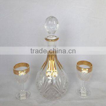 Painted Gold Color Liquor Decanter photo-2