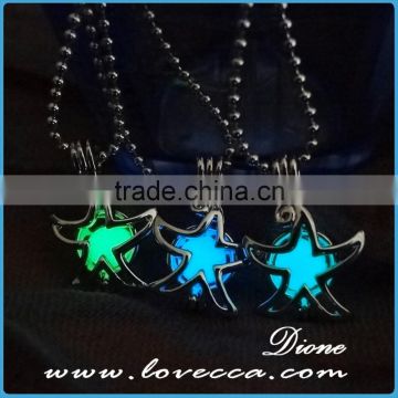 Hot selling luminous jewellery glow star necklace pendant