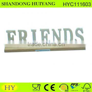 Cheap Custom Natural Carving Wooden Letter