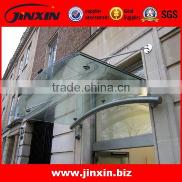 Clear Toughened Frameless Glass Canopy