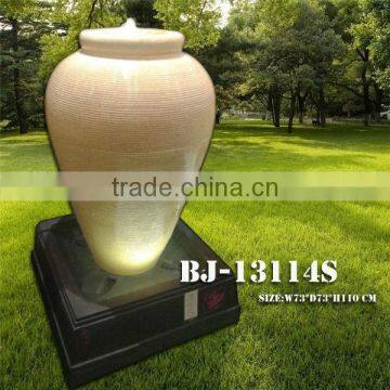 indoor ornamental vases resin and fiber glass fountain