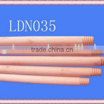 Factory direct sale natural eucalyptus wooden broom handle with italian screw