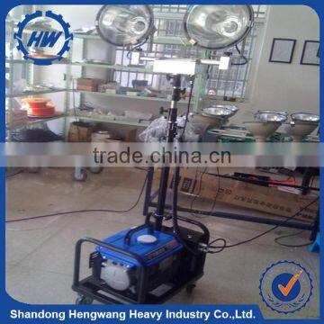 Portable 400W*2 Light Tower With Honda Petrol Generator