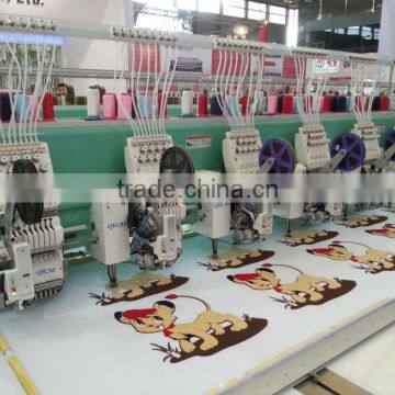 615 mixed chenille chain stitch and flat computerized embroidery machine with single sequin