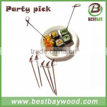 Bamboo Knot Skewer Green,black,red Color photo-6