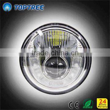 7" led round headlight LED DOT/ECE RHT and LHT High Beam Headlight