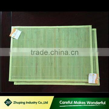 zhuping factory direct selling multiple colour bamboo placemat wholesales