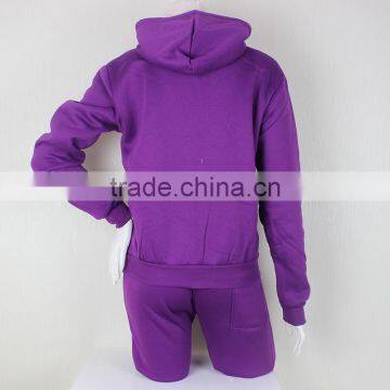 Wholesale Athletic Wear Latest Design Tracksuit Women Fleece Suits Stock photo-6