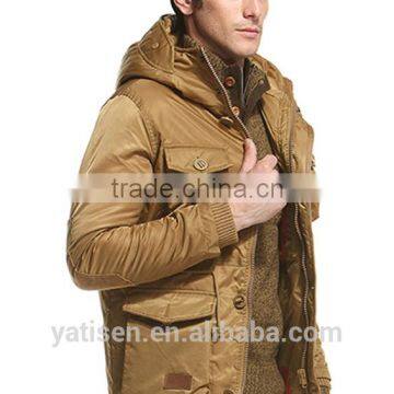 Men's Short Winter Add Cotton Jacket Western-style 2016 New Arrival Casual Coat for Men&OEM photo-3