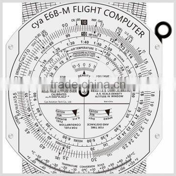 CYA Brand metal flight computer Aviation plotter E6B for pilot training #E6B-M