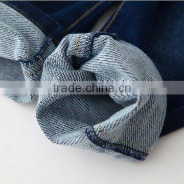 New Model Jeans Pants Waist Lace Long Section of Love Dark Denim Trousers photo-3