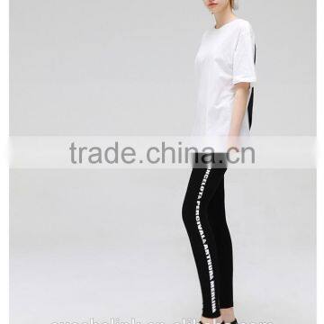 newest wholesale ladies cheap alphabet print cotton pants customized