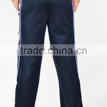 Hotest Sale Sport Pants 200g Polyester Tricot With Inner Brushed Pants With Zipper on Hem