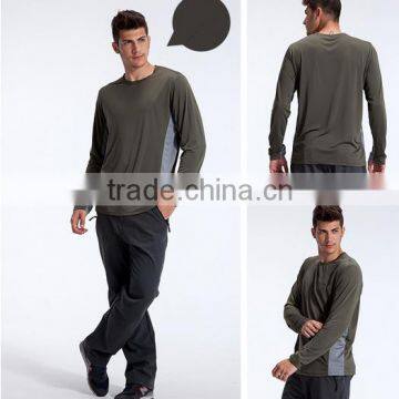 Brief Figuring Style 100% Polyester Casual Mens Long Sleeve t Shirt Sport t Shirt