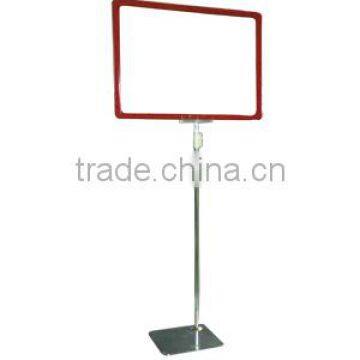 Height adjustable sign board picture frame advertising product