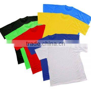 Blank 100% polyester T shirt for sublimation printing