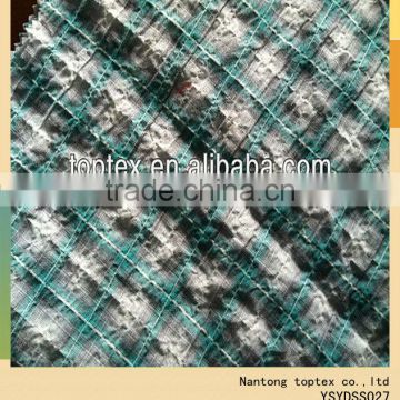 Cotton Yarn Dyed Crinkle fabric