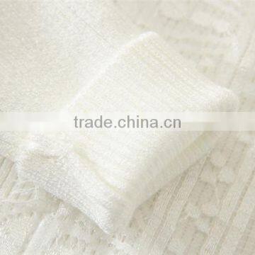 Duoduo Princess Girls 2015 New Model Knitting Snow White Children Sweater Solid White Mandarin Collar Kids Pullover photo-4