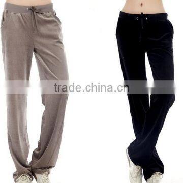 wholesale running pants with pockets oversized ladies velvet pants