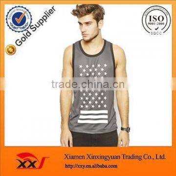 fashion Star printing basketball vests gym vest man vest made in china