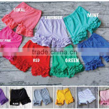 Bulk Sale!Toddler Ruffle Shorts Children Boutique Clothing Wholesale Cotton Short Shorts