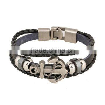 Zm22499a Hot Selling Men Bracelet Charm Anchor Bracelet