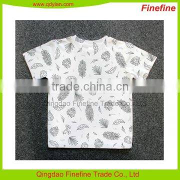 Custom Baby Kids Allover Printed Cotton Jersey Summer T Shirt photo-4