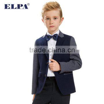 2016 Fashion ELPA 100% Cotton Gray Hot Sale Manufacture School Uniform Kids Blazer photo-2