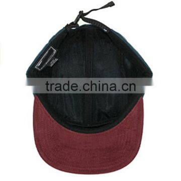 Low Profile Unstructured Corduroy 5 Panel Cap Long Bill photo-4