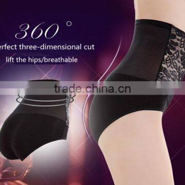 Abdomen in and Lift the Hips Big Sizes With Bamboo Fiber Control Briefs Lace Sexy Briefs in Women photo-5