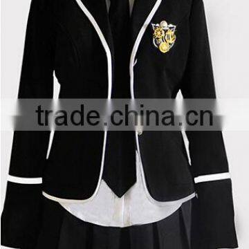 Juqian 2016 wholesale custom colours school skirt suits korean high school uniforms sets