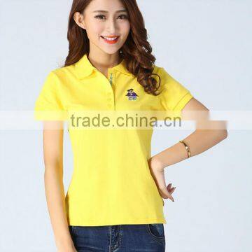 210 Grams Fabric Weight and Short Sleeve Sleeve Style Ladies Pique Polo Shirts photo-2