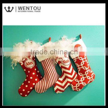 Wholesale Cheap Stock Personalised Canvas Christmas Stocking photo-2