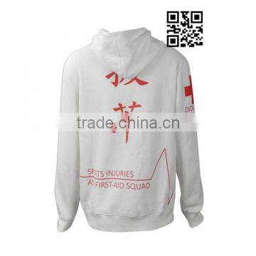 BSCI Factory Audit White Hoodie Sweatshirt Woman photo-4
