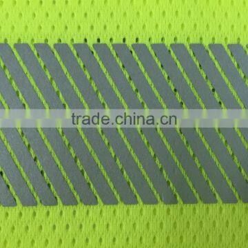 Polyester Mens Mesh V-neck ANSI 107 Manufacturer Warning T-shirt photo-5