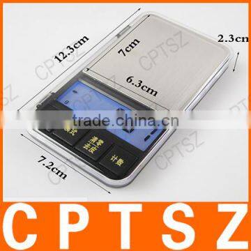 Precision Scales Stainless Steel Digital Pocket Scale Balance Jewelry Weighing Scale photo-2