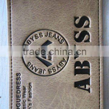 PU Leather Labels for Jeans Bags Clothing PU Jeans Labels photo-3