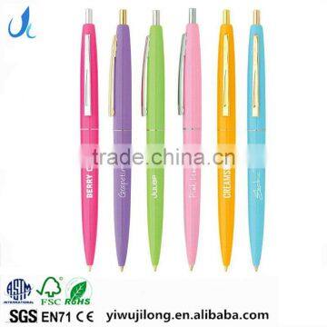 High-grade and smooth write bic logo print plastic ballpoint pen