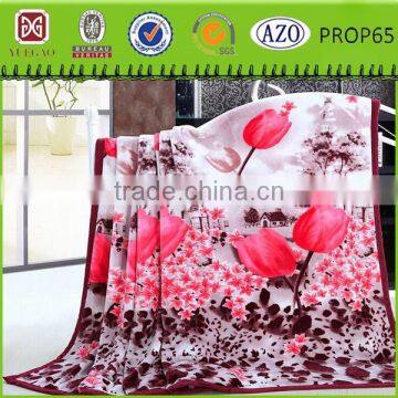 Butterfly Flowers soft flannel fleece blanket